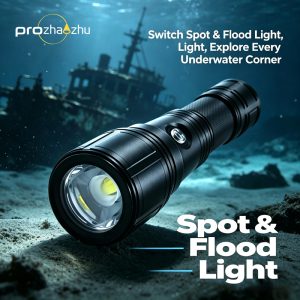 DL-B20 3000LM XPH50 Focusable Beam Dive Torch IP68 100M Waterproof USB-C Direct Charge 26650 Battery Scuba Diving Flashlight