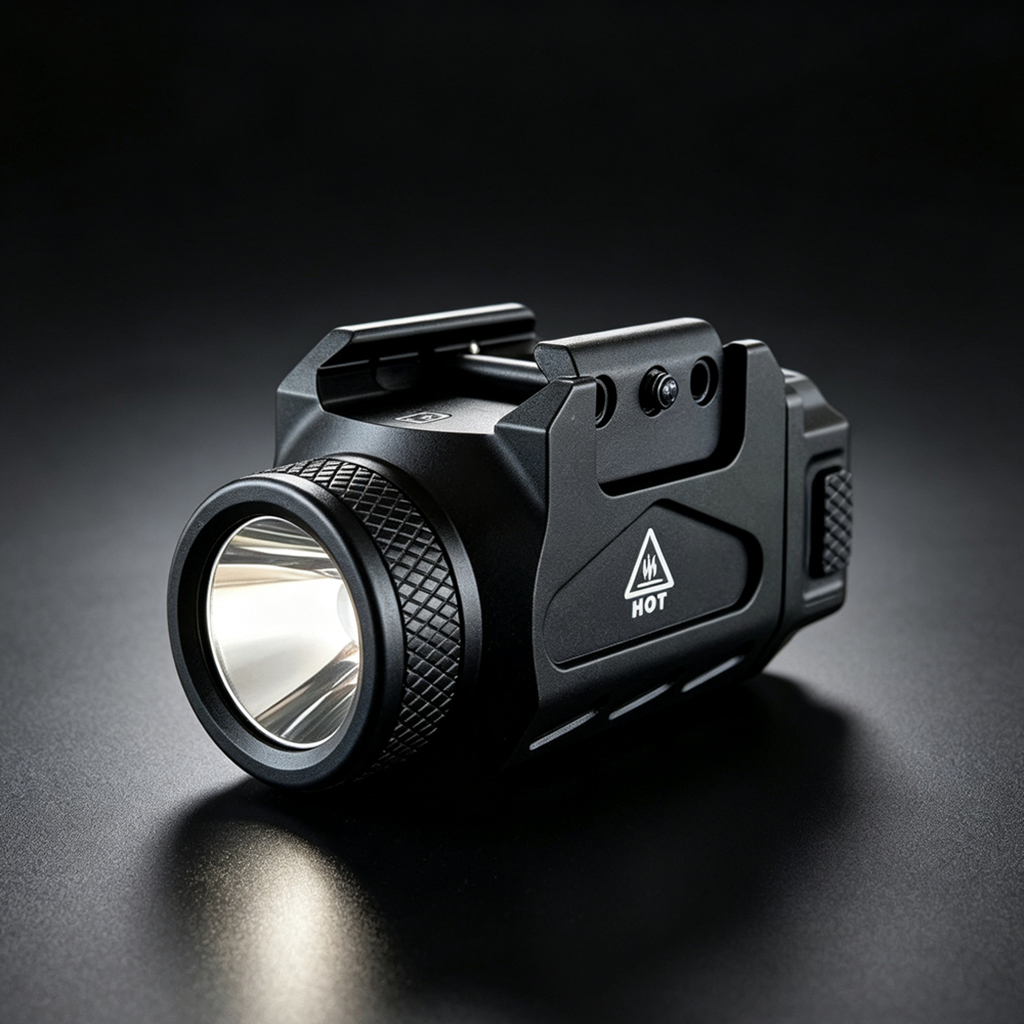 GL-02 500 Lumen Tactical Gun Light, Single CR123A Battery, Adjustable Mount Flashlight for Outdoor Hunting - Image 2