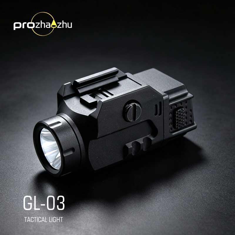 GL-03 Aluminum Tactical Flashlight 480LM 113M Long Beam IP55 Waterproof USB-C Rechargeable High Strobe Hunting Light